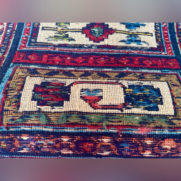 Persian Handmade klim (runner) ‏ (124*37 CM) (48.8*14.5 inch) (4.06 X 1.2 Feet) - Picture 12 of 13